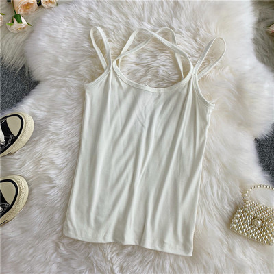 Maieu casual dama cu bretele subtiri