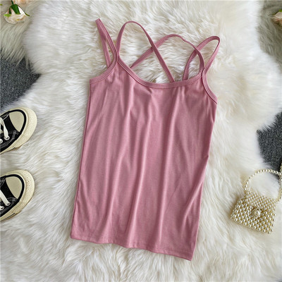 Maieu casual dama cu bretele subtiri