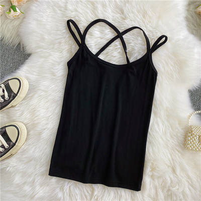 Maieu casual dama cu bretele subtiri