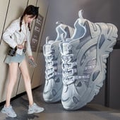 Γυναικεία casual αθλητικά παπούτσια με τραχιά σόλα και πλέγμα