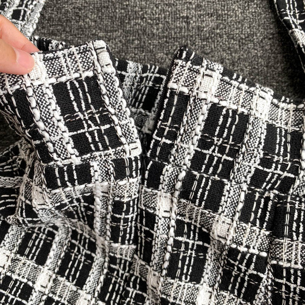 Retro sieviešu pledu komplekts no divām daļām