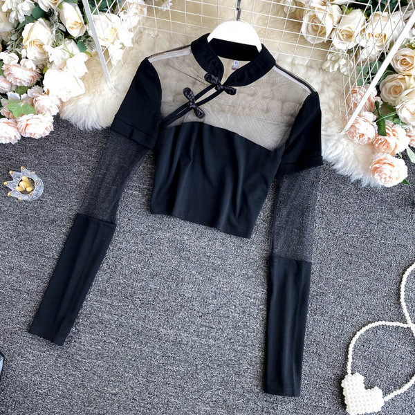 Sieviešu blūzes komplekts ar tillu un svārkiem ar augstu vidukli