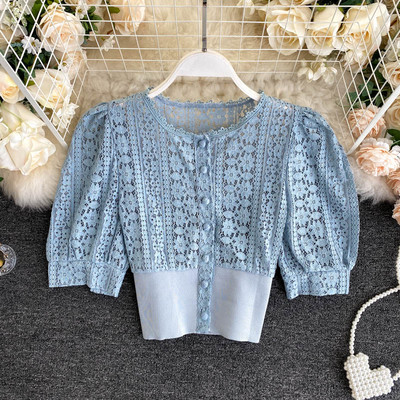 Retro csipke ing gombokkal