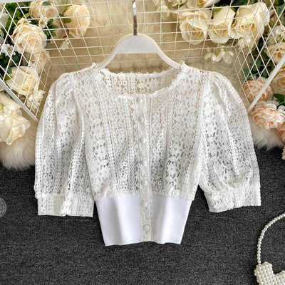 Retro csipke ing gombokkal