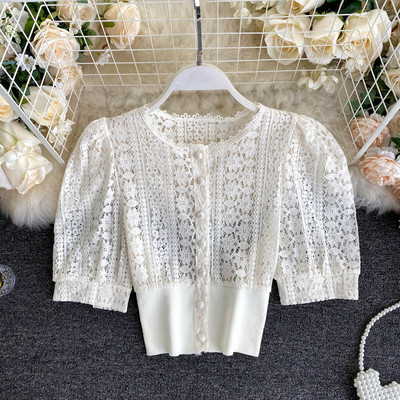 Retro csipke ing gombokkal