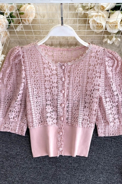 Retro csipke ing gombokkal