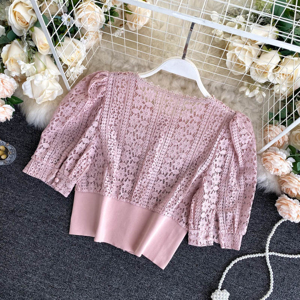 Retro csipke ing gombokkal