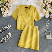 Kárpitos modern szett két részből álló sima modell