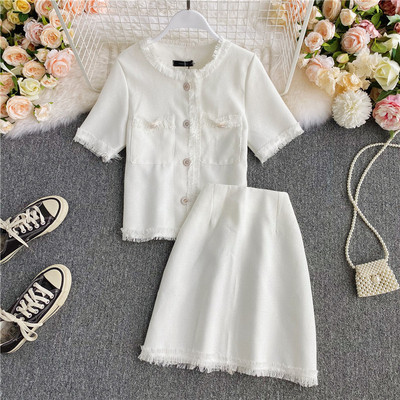 Kárpitos modern szett két részből álló sima modell