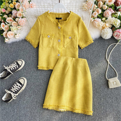 Kárpitos modern szett két részből álló sima modell