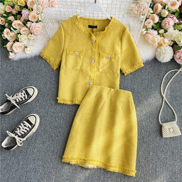 Kárpitos modern szett két részből álló sima modell