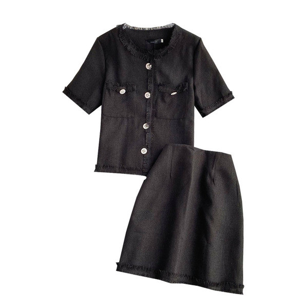 Kárpitos modern szett két részből álló sima modell