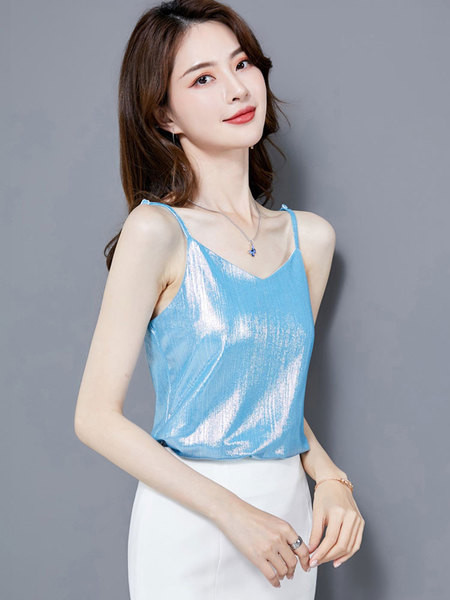 Sieviešu bikses ar spīdīgu efektu un plānām lencēm