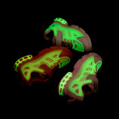 Fluoreszkáló gyerek tornacipő lányoknak durva talppal