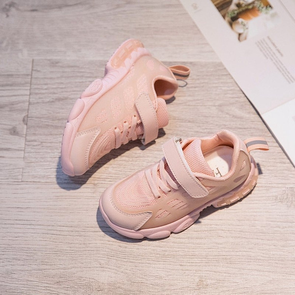 Fluoreszkáló gyerek tornacipő lányoknak durva talppal