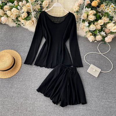 Γυναικείο casual σετ μπλούζα και παντελόνι