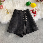 Stílusos női rövidnadrág magas derékkal