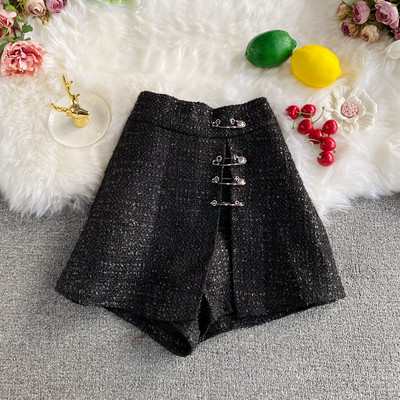 Stílusos női rövidnadrág magas derékkal