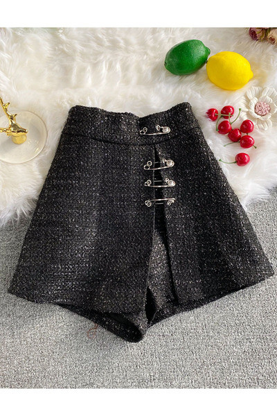 Stílusos női rövidnadrág magas derékkal