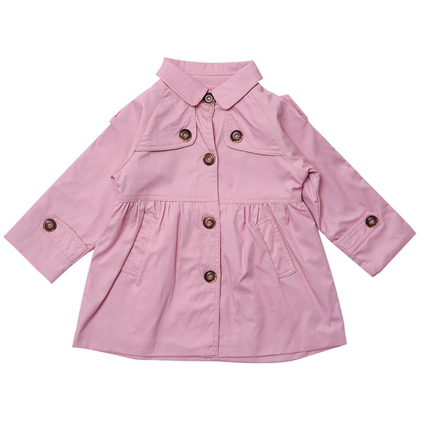 Modern gyerekkabát gombokkal és zsebekkel