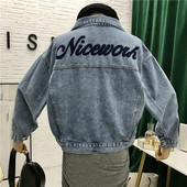 Alkalmi farmer dzseki zsebekkel és felirattal