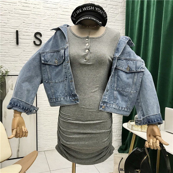 Alkalmi farmer dzseki zsebekkel és felirattal