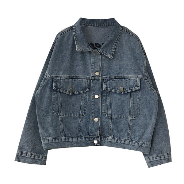 Alkalmi farmer dzseki zsebekkel és felirattal