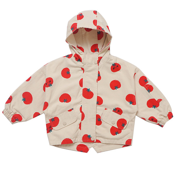 Napi gyerekkabát cipzárral és kapucnival lányoknak