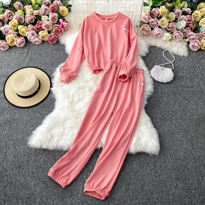 Női alkalmi nadrág és blúz szett