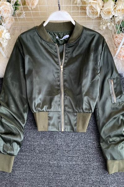 Γυναικείο μπουφάν άνοιξη-φθινόπωρο με φερμουάρ