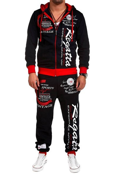 Kaheosaline meeste komplekt kapuutsiga dressipluusi ja pikkade pükstega