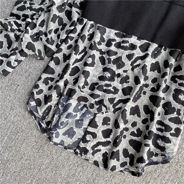 Kahes värvitoonis klassikalise krae ja pikkade varrukatega naiste särk