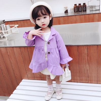 Παιδικό παλτό νέο μοντέλο με κουμπιά για κορίτσια