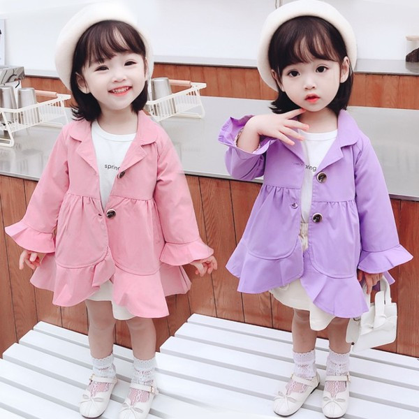 Παιδικό παλτό νέο μοντέλο με κουμπιά για κορίτσια