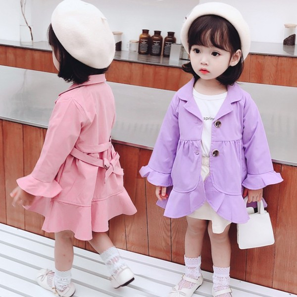 Παιδικό παλτό νέο μοντέλο με κουμπιά για κορίτσια