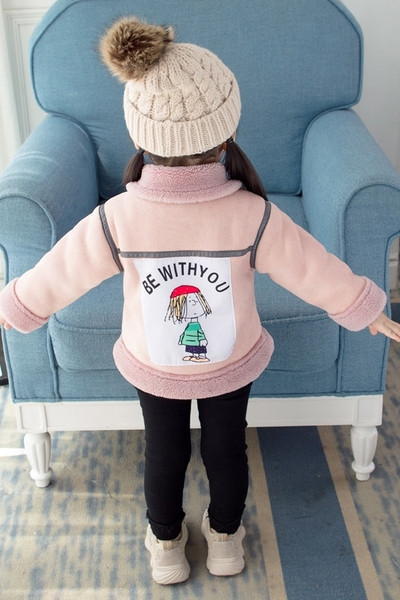 Παιδικό μπουφάν για κορίτσια με χρωματιστό τύπωμα