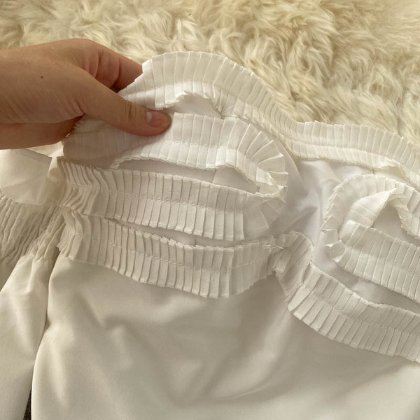 Fehér női ing ejtett ujjal