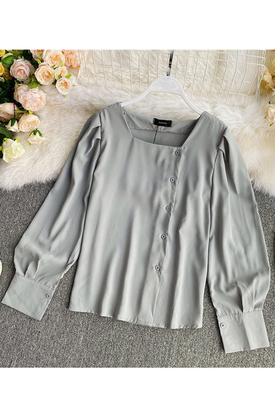 Aktuális női ing sima modell gombokkal