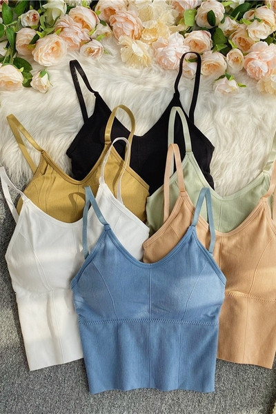 Õhukeste rihmadega vabaaja naiste topp tavaline mudel