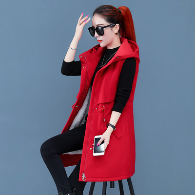 Γυναικείο χειμερινό γιλέκο με μαλακή επένδυση και κορδόνια στη μέση