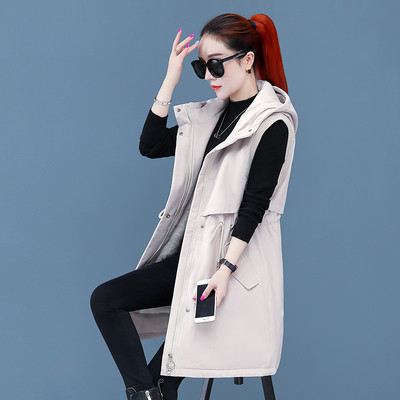 Γυναικείο χειμερινό γιλέκο με μαλακή επένδυση και κορδόνια στη μέση