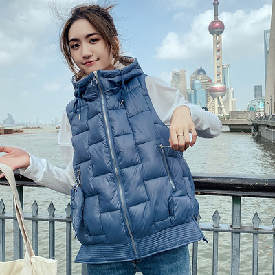 Γυναικείο αθλητικό γιλέκο με κουκούλα και τσέπες