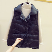 Γυναικείο casual γιλέκο με κουμπιά και τσέπες