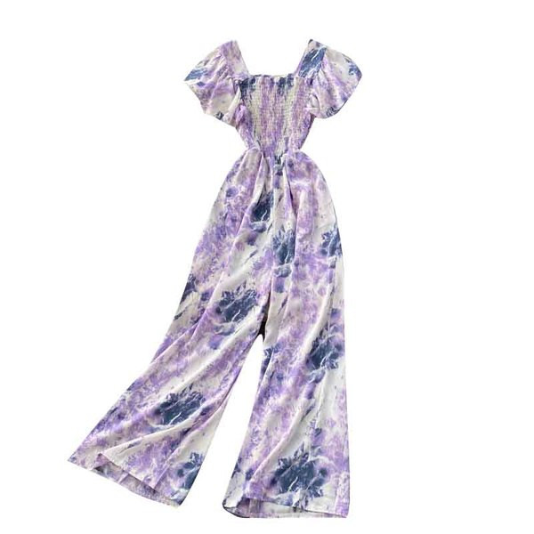 Γυναικεία ολόσωμη φόρμα με floral τύπωμα