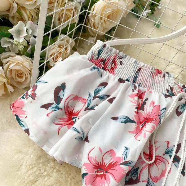 Γυναικείες ολοσωμες φόρμες με φλοράλ πριντ και κορδόνια