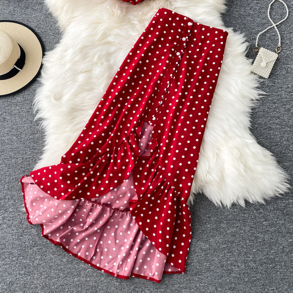 Moodne naiste top ja pika seeliku komplekt