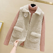 Καθημερινό γυναικείο γιλέκο με κουμπιά και τσέπες σε διάφορα χρώματα