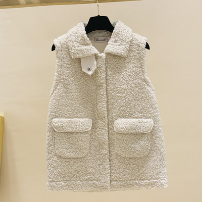 Καθημερινό γυναικείο γιλέκο με κουμπιά και τσέπες σε διάφορα χρώματα