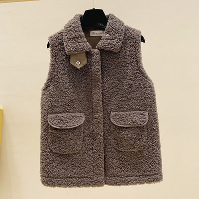 Καθημερινό γυναικείο γιλέκο με κουμπιά και τσέπες σε διάφορα χρώματα