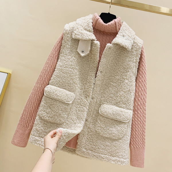 Καθημερινό γυναικείο γιλέκο με κουμπιά και τσέπες σε διάφορα χρώματα